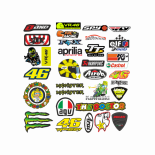 Set 100 Stickere Motoideal pentru personalizarea mașinilor
